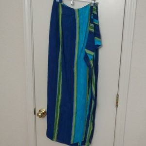 Long blue skirt